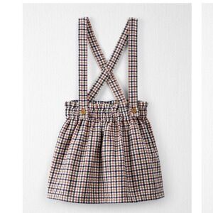 Little Planet by Carter’s Organic Cotton Suspender Skirt 3T Plaid